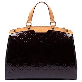 Louis Vuitton Purple Monogram Vernis Brea GM