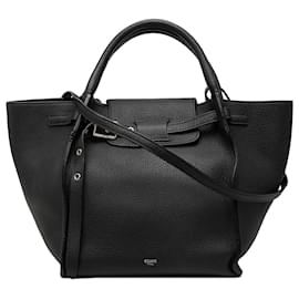 Celine Big Bag in pelle di vitello granulata nera, piccola - Céline