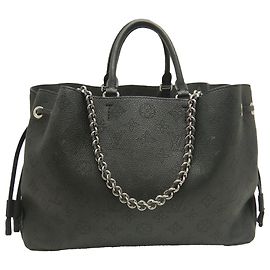Bolso Tote Bella Monogram Mahina negro Louis Vuitton