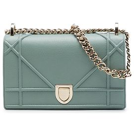 Dior Blue Small Grained Calfskin Diorama Flap