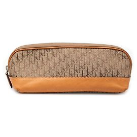 Dior Brown Diorissimo Trotter Canvas Pouch