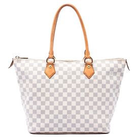Louis Vuitton White Damier Azur Saleya MM