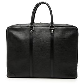 Louis Vuitton Black Epi Porte Documents Voyage