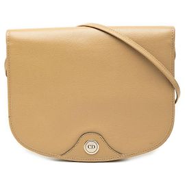 Bolsa crossbody Dior em couro bege