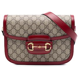 Sac à bandoulière Gucci Beige Medium GG Supreme Horsebit 1955