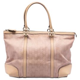 Tote Lovely in tela GG metallizzata rosa Gucci