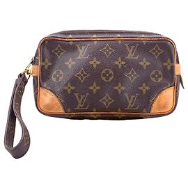 Clutch in tessuto vintage Louis Vuitton Marly Dragonne