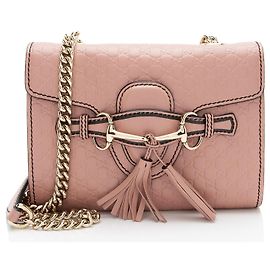 Borsa a tracolla mini Emily in pelle Microguccissima Gucci
