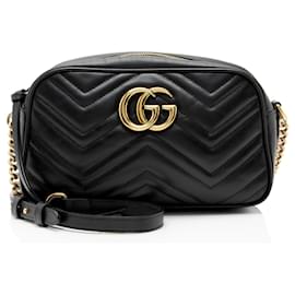 Borsa Gucci Matelasse Leather GG Marmont Small Camera Bag