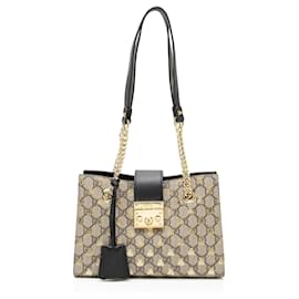 Tote Small Gucci GG Supreme Bees Padlock