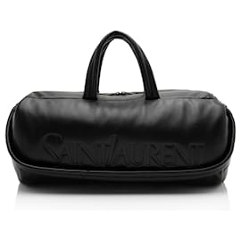 Borsa duffle Saint Laurent in agnello con logo