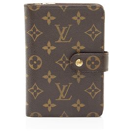 Louis Vuitton Vintage Monogram Canvas Porte Papier Zipper Wallet