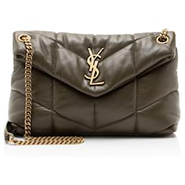 Borsa a tracolla LouLou Small in agnello con monogramma Saint Laurent
