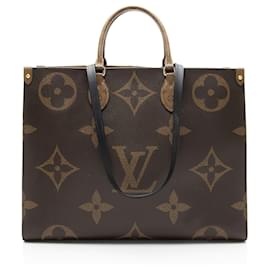 Tote Onthego GM in tela Giant Monogram Louis Vuitton