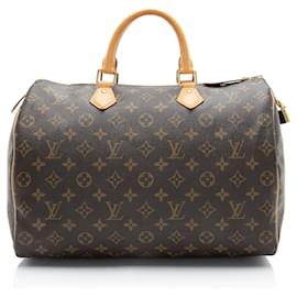 Louis Vuitton Monogram Canvas Speedy 35 Satchel