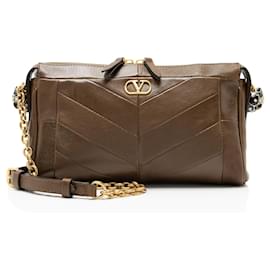 Petit sac à bandoulière Valentino en cuir nappa à motif chevron Panthea - Valentino Garavani