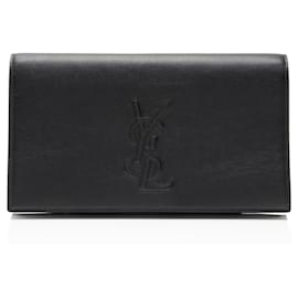 Clutch Belle de Jour en piel de becerro Saint Laurent