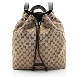 Gucci GG Canvas Drawstring Backpack