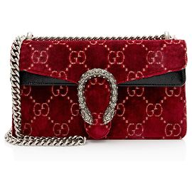 Gucci GG Velvet Crystal Dionysus Medium E/W Schultertasche
