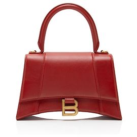 Balenciaga Hourglass Small Top Handle aus genarbtem Kalbsleder