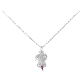 Autre Marque Mouawad 18K Weißgold Rubin Diamant Halskette