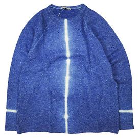 Autre Marque suzusan Woll-Baumwoll-Jersey-Pullover mit Rundhalsausschnitt