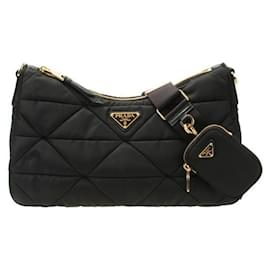Borsa imbottita grande in nylon Lina - Prada