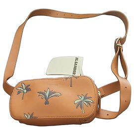 Jil Sander Marsupio in Pelle con Stampa Palme