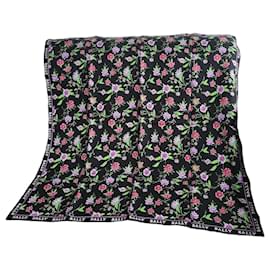 Bally Seidenschal mit Blumenmuster
