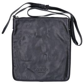 Loewe Leather Logo Embossed Heritage Messenger Bag