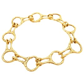 Autre Marque Bracciale vintage, oro giallo testurizzato.