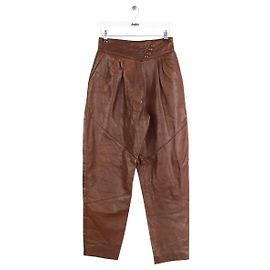 Autre Marque Braune gerade Hose