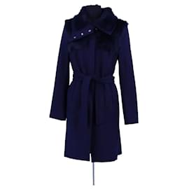 Pinko blue wool coat