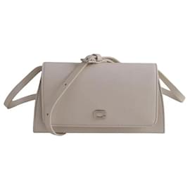 Mini borsa Carel in pelle ecru