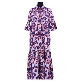 Autre Marque La DoubleJ Baumwollkleid Weiß