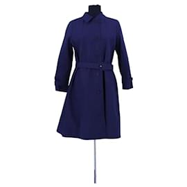 Trench-coat en coton bleu - Prada