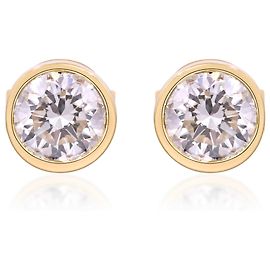 Autre Marque Orecchini in oro giallo 1.52 ctw con diamanti creati in laboratorio