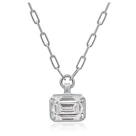 Autre Marque Halskette aus Weißgold mit Lab-Grown-Diamanten 2.1 ctw