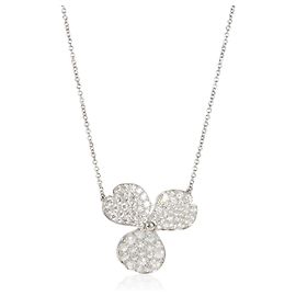 Tiffany & Co. Platin Diamant Large Paper Flowers Anhänger
