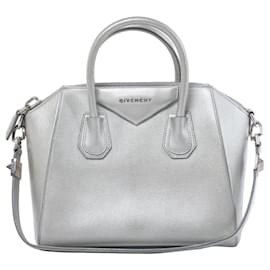 Borsa a mano 2Way in pelle Givenchy Antigona Argento