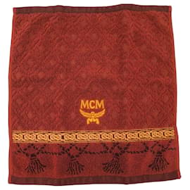 Mouchoir Serviette MCM en coton marron