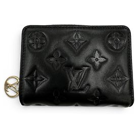 Louis Vuitton Black Lambskin Bi-Fold Wallet