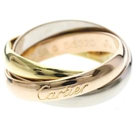 Cartier Trinity Ring in Gelb Rosa und Weißgold