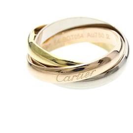 Cartier Trinity Ring 18K Gold Rosa Gelb und Weiß