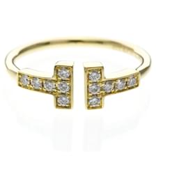 Tiffany T Wire Ring mit Diamant in 18K Gelbgold - Tiffany & Co