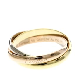 Anello Cartier Trinity in oro rosa bianco e giallo