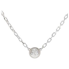 Collana Damour SM in oro bianco con pendente di diamante Cartier