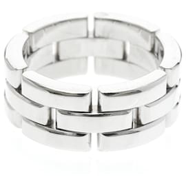 Anello a fascia Maillon Panthère in oro bianco 18K Cartier