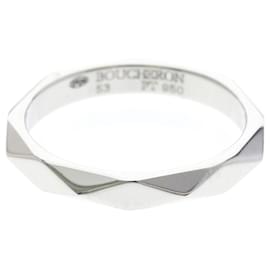 Boucheron Faceted Platinum Band Ring