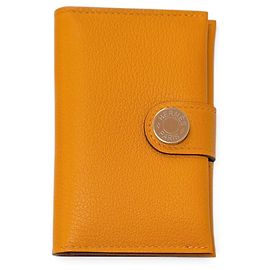 Hermès Hermes R.M.S. Evercolor Clou de Selle Leather Card Case